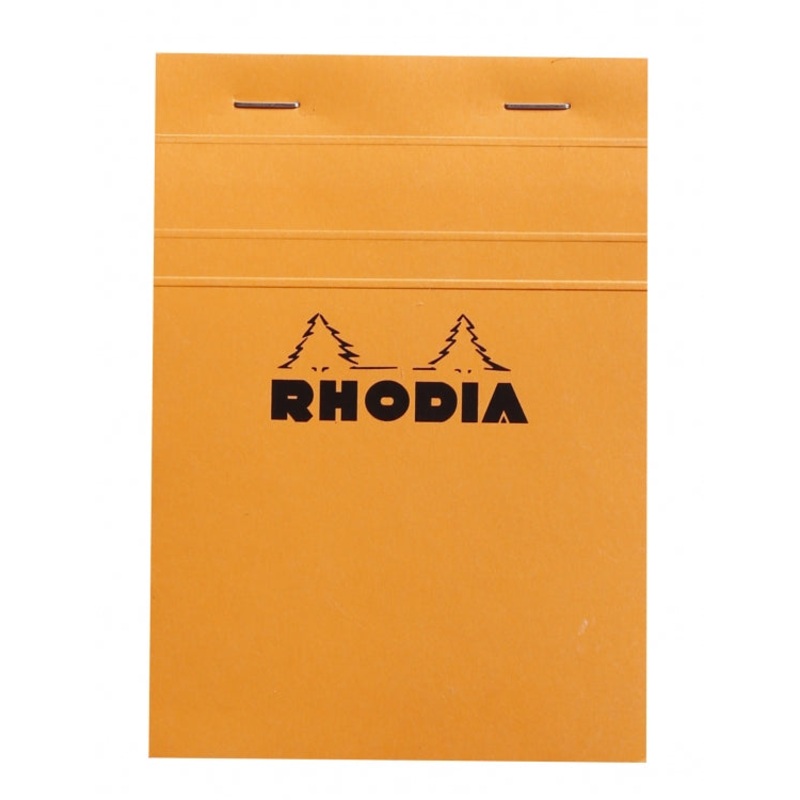 Rhodia No. 13 A6 Notepad - Orange, Graph