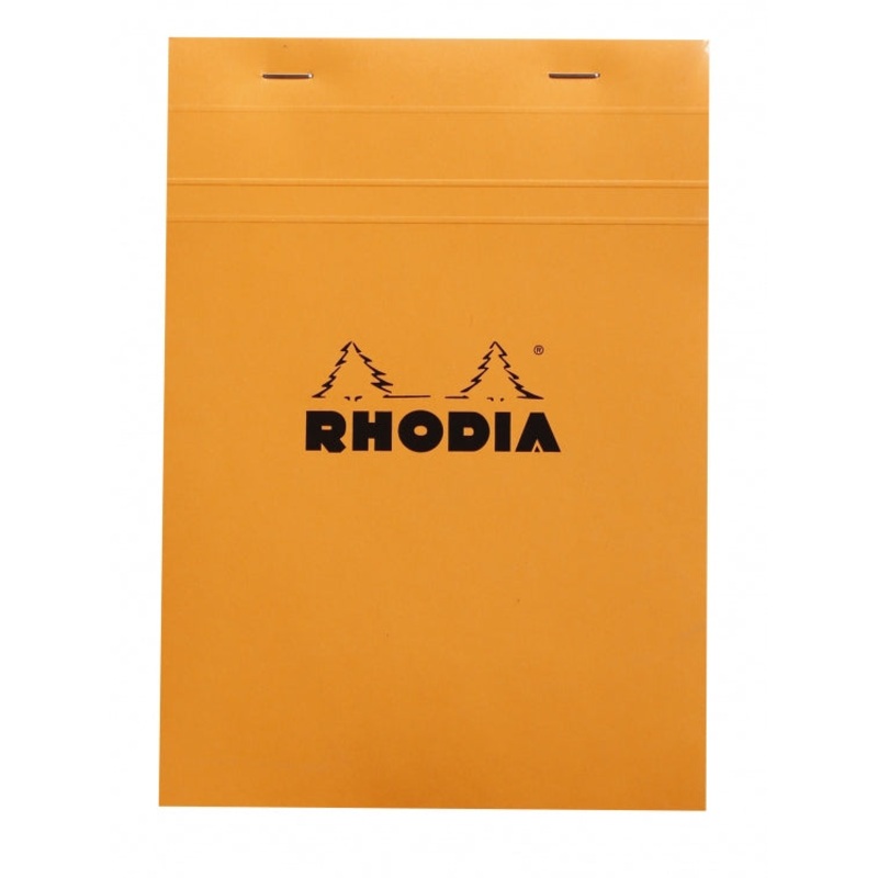 Rhodia No. 16 A5 Notepad - Orange, Graph