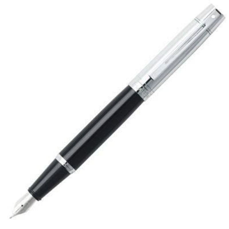 Sheaffer 300 Black & Chrome Fountain Pen