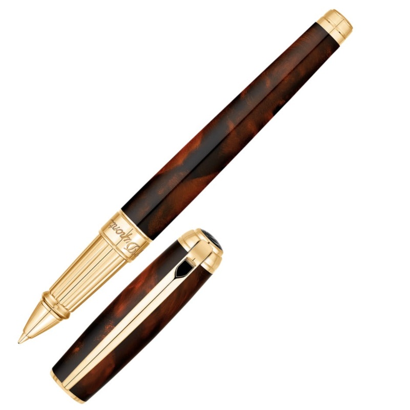 ST Dupont Line D Atelier Brown Rollerball Pen