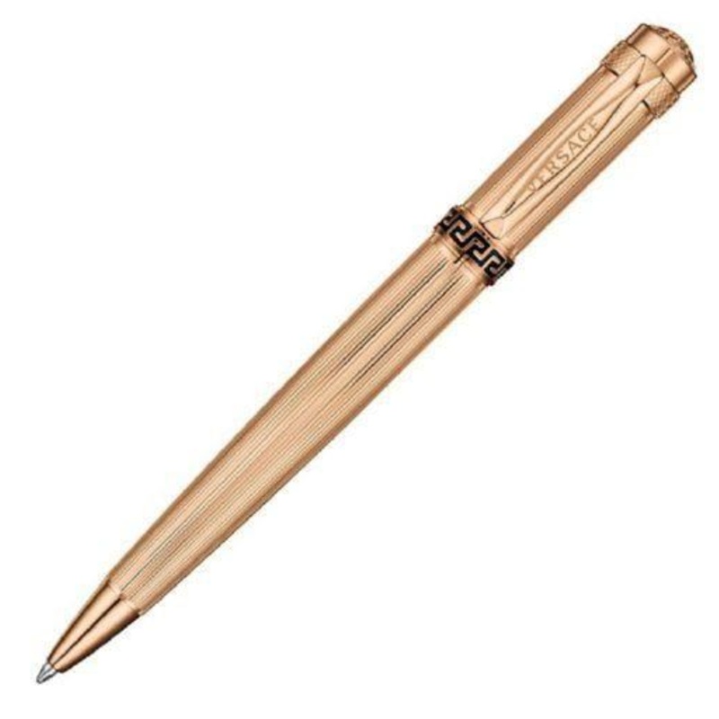 Versace Astrea Rose Gold Guilloche Ballpoint Pen
