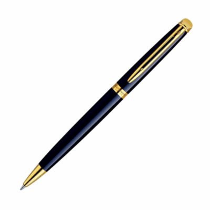 Waterman Hemisphere Black Lacquer & Gold Ballpoint Pen