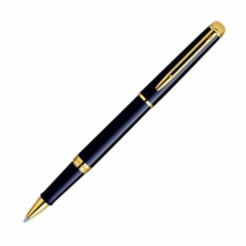 Waterman Hemisphere Black Lacquer & Gold Rollerball Pen