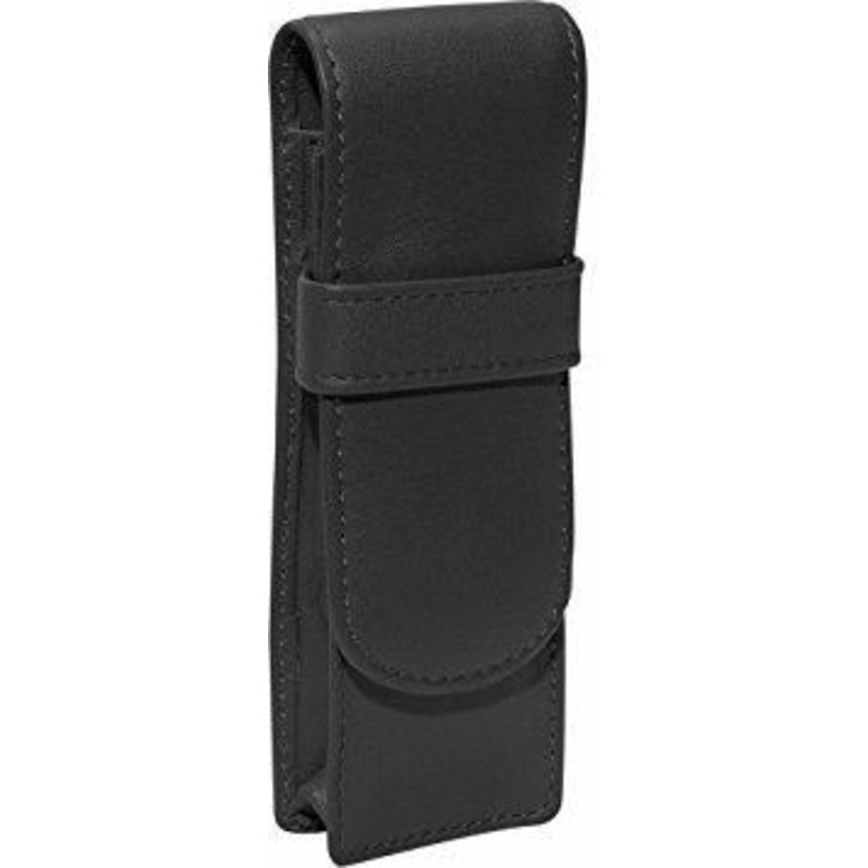 Royce Leather 2 Pen Case Black