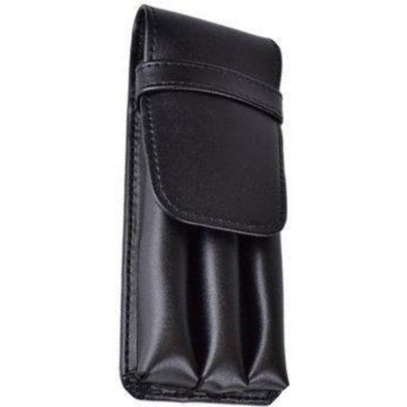Royce Leather 3 Pen Case Black