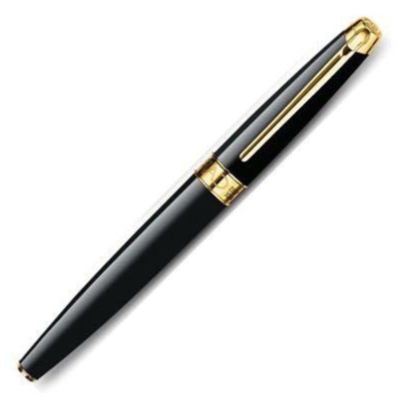 Caran d'Ache Leman Black Gold Rollerball Pen