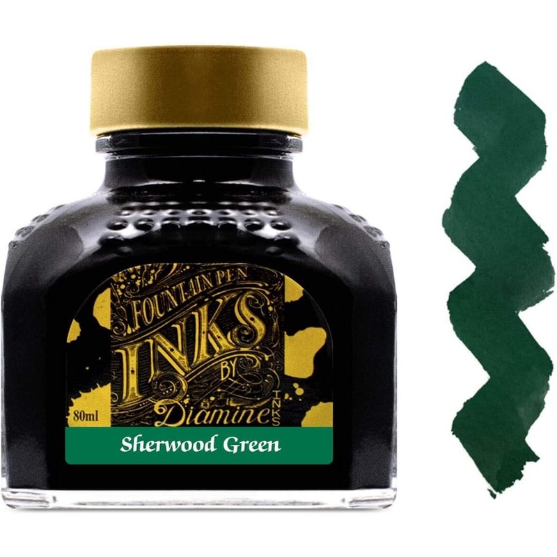 Diamine Bottled Ink 80ml Sherwood Green