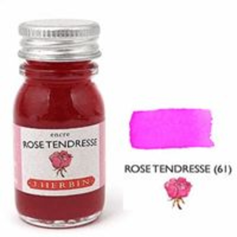 J Herbin Bottled Ink Rose Tendresse - 10ml
