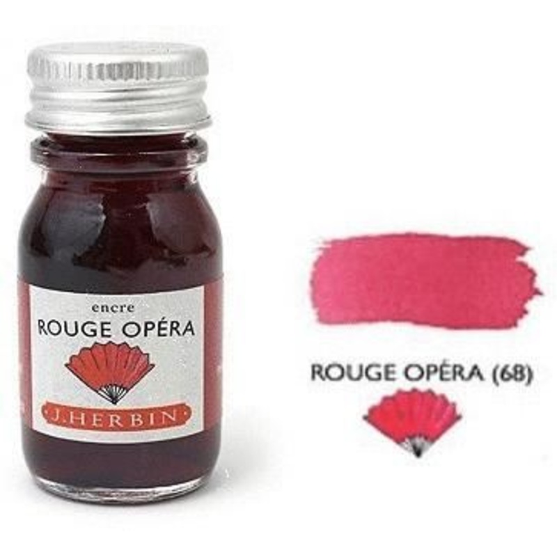 J Herbin Bottled Ink Rouge Opera - 10ml
