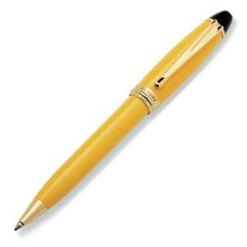 Aurora Ipsilon Resin Yellow Ballpoint Pen