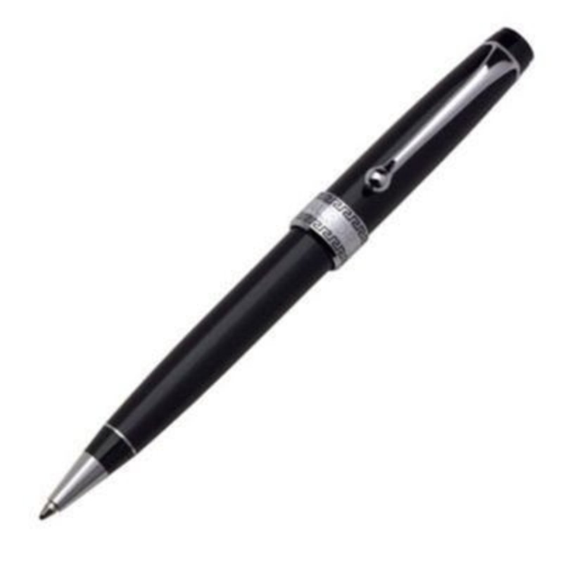 Aurora Optima Resin Chrome Black Ballpoint Pen