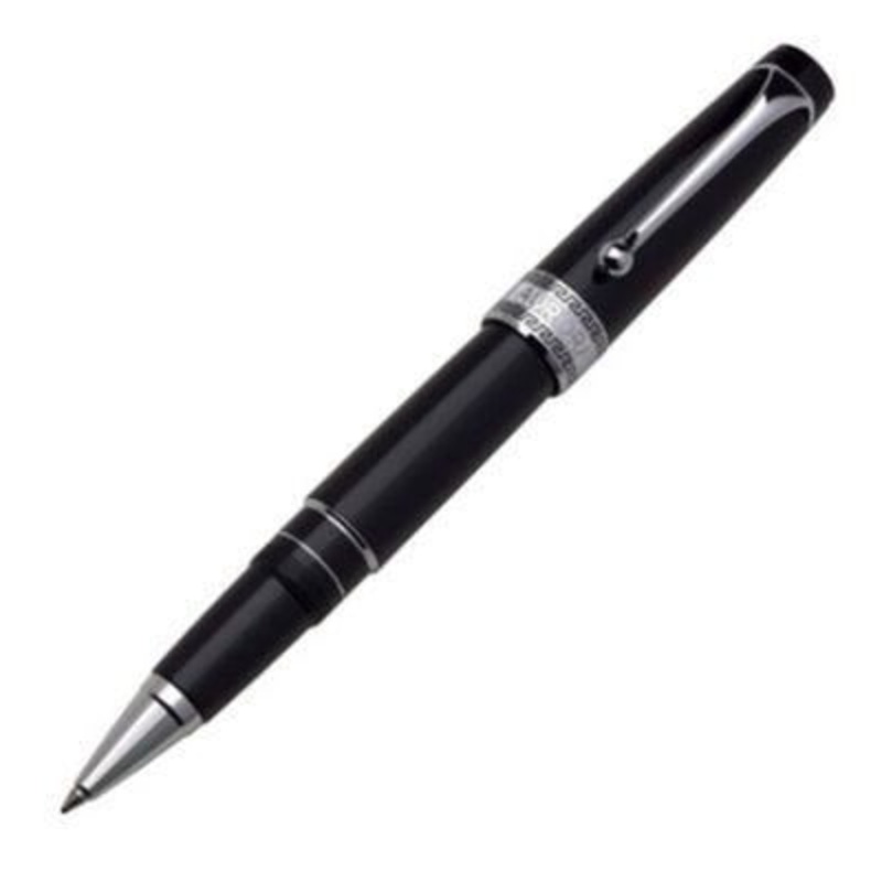 Aurora Optima Resin Chrome Black Rollerball Pen