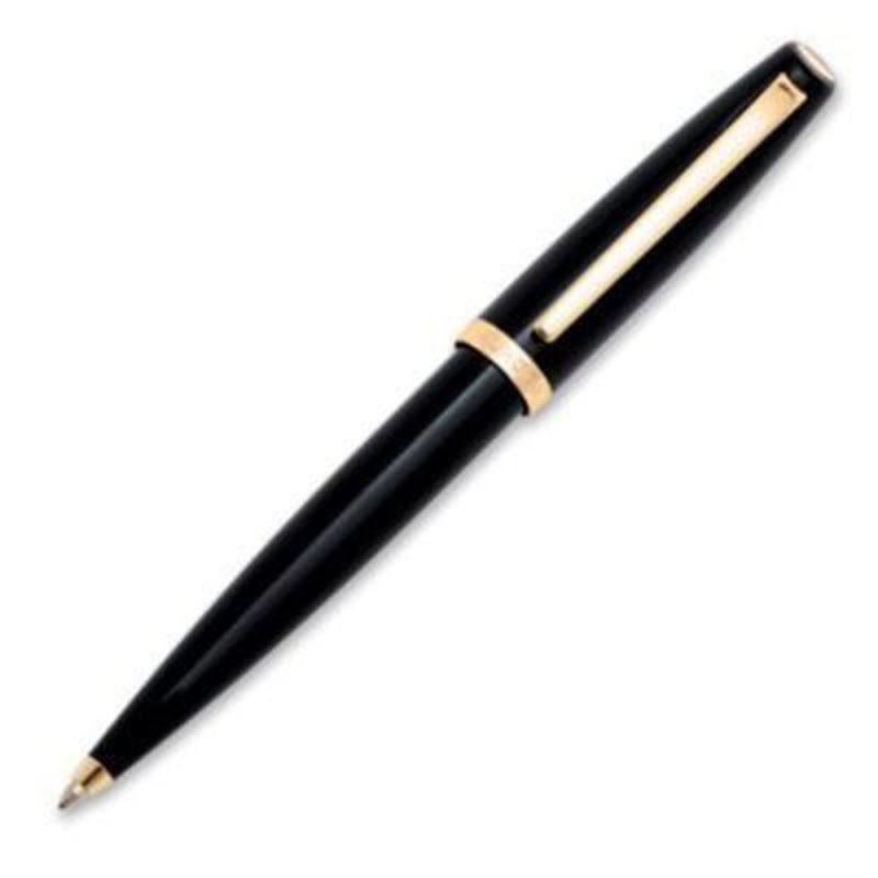 Aurora Style Resin Black Gold Ballpoint Pen