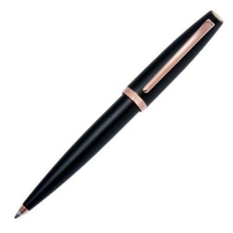 Aurora Style Rose Gold Black Matte Ballpoint Pen