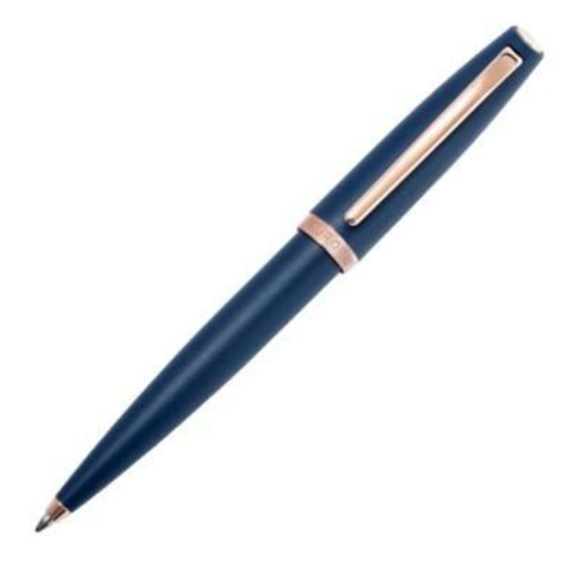 Aurora Style Rose Gold Blue Matte Ballpoint Pen
