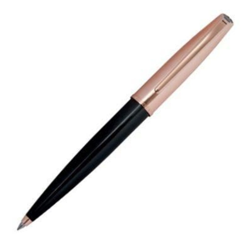 Aurora Style Rose Gold Cap Black Matte Ballpoint Pen