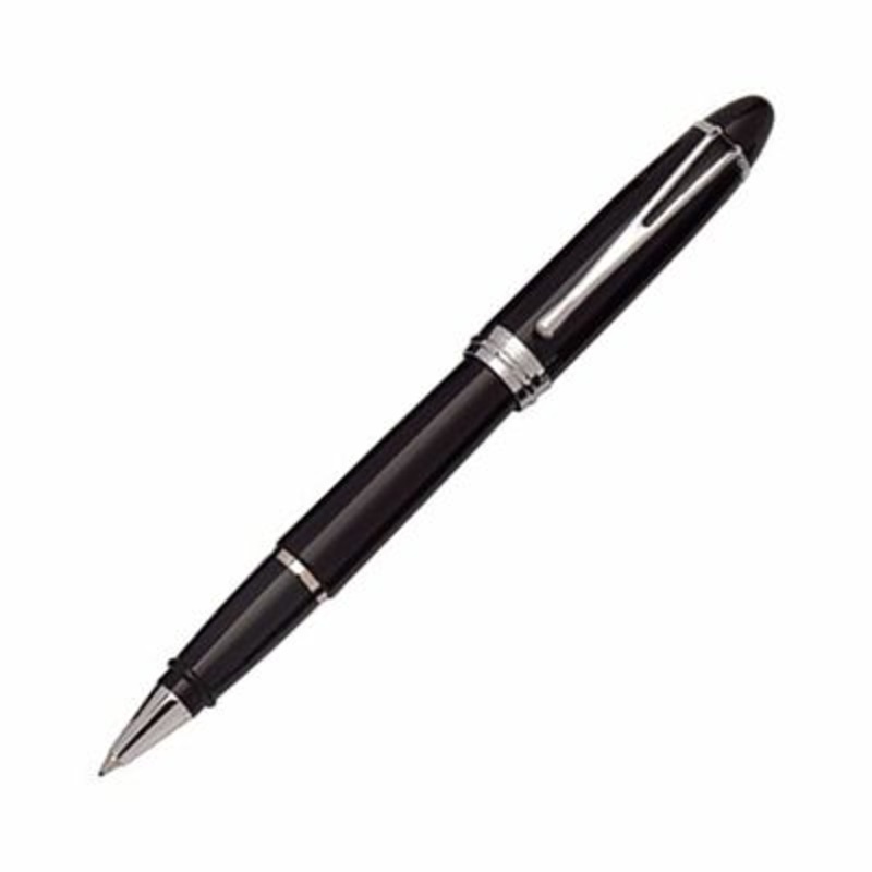 Aurora Ipsilon DeLuxe Black/Chrome Rollerball Pen