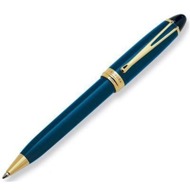 Aurora Ipsilon DeLuxe Blue/Gold Ballpoint Pen