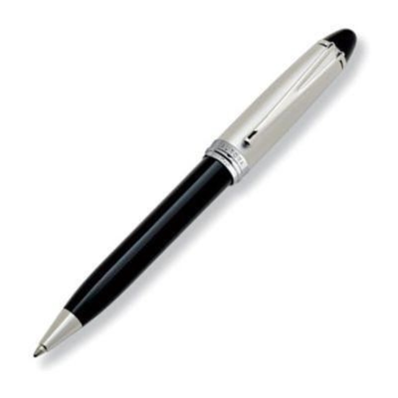 Aurora Ipsilon Metal Black w/ Chrome Cap Ballpoint Pen