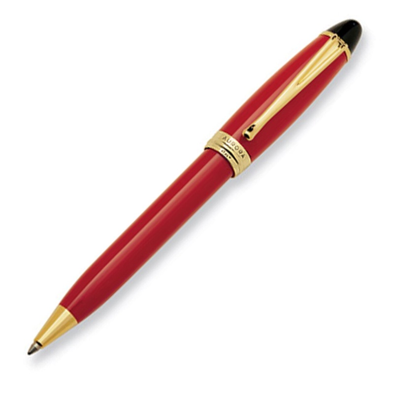 Aurora Ipsilon Resin Red Ballpoint Pen