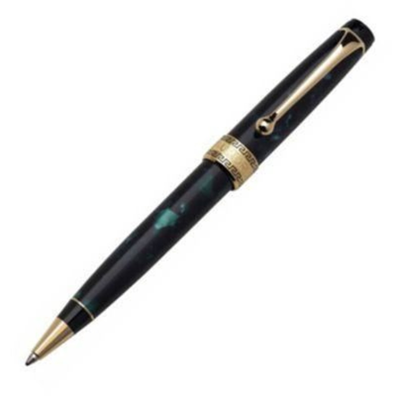 Aurora Optima Auroloide Gold Emerald Green Ballpoint Pen