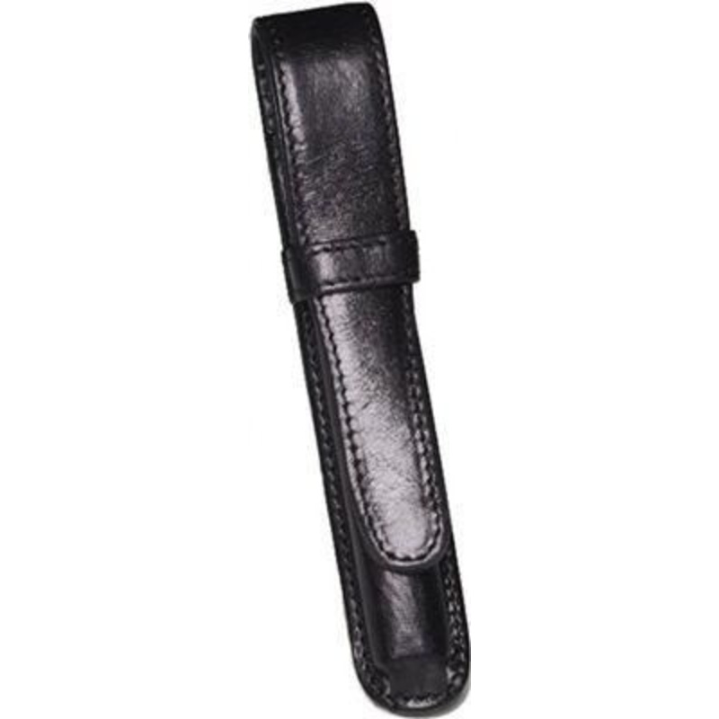 Aston Leather 1 Pen Holder Black
