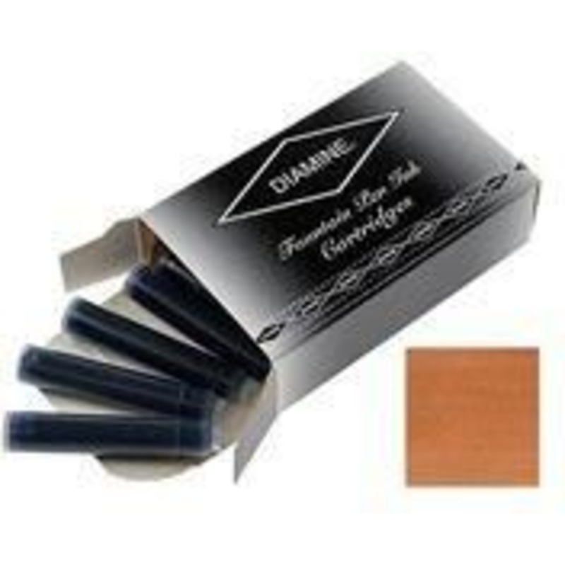 Diamine Ink Cartridges Dark Brown