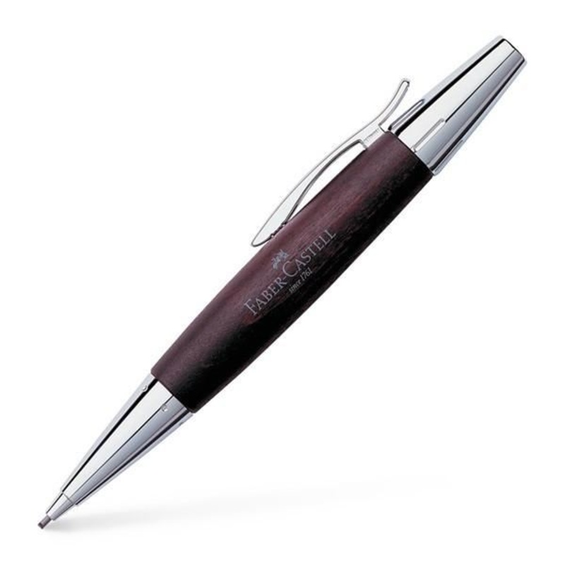 Faber-Castell Emotion Wood and Polished Chrome Dark Brown Mechanical Pencil
