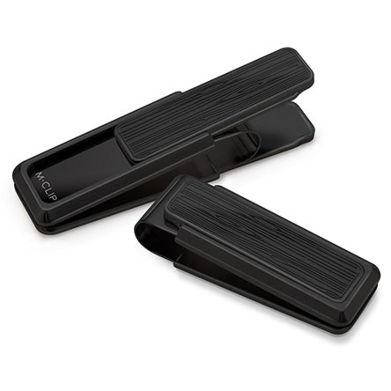 M-Clip Blackout Stainless Wood Money Clip