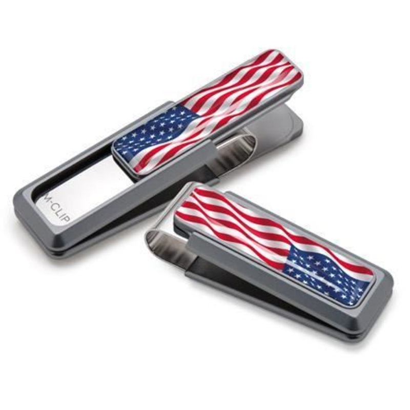 M-Clip Natural With US Flag Money Clip