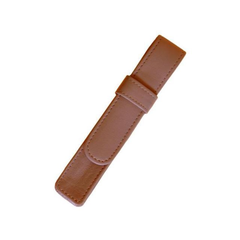 Royce Leather 1 Pen Case Tan