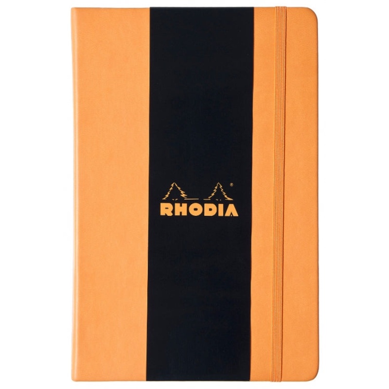 Rhodia A5 Hardcover Webnotebooks - Orange, Lined