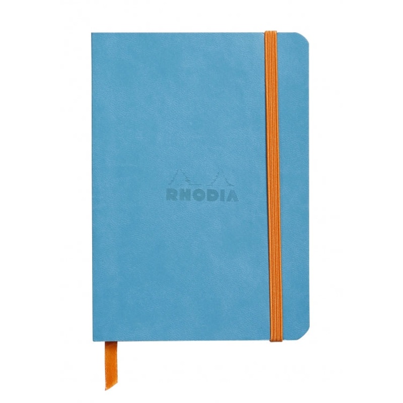 Rhodia A6 Softcover Notebook - Turquoise, Lined