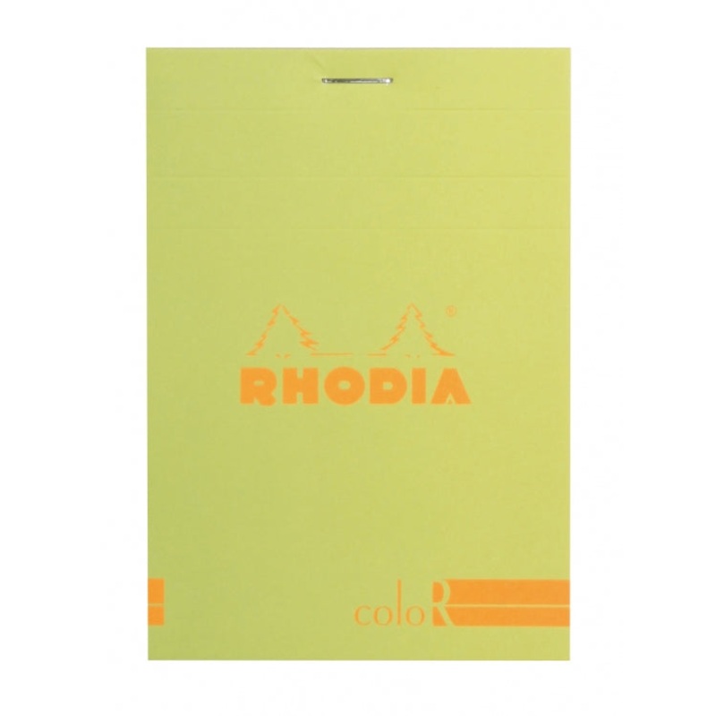 Rhodia ColoR No. 12 Passport Notepad - Anise Green, Lined