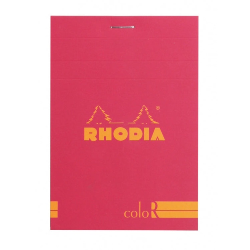 Rhodia ColoR No. 12 Passport Notepad - Raspberry, Lined