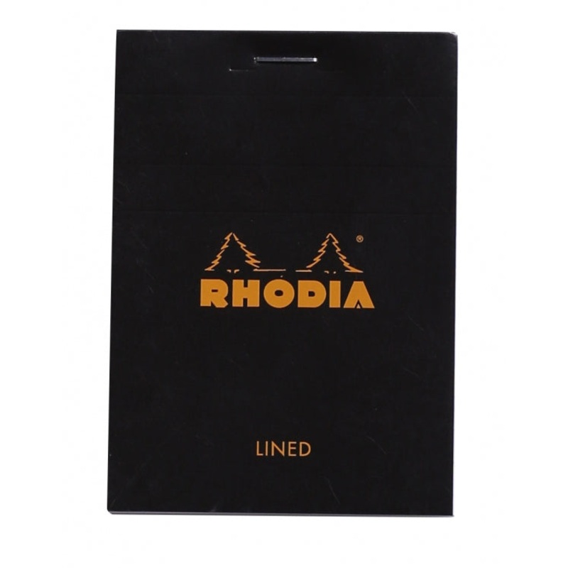 Rhodia No. 11 Pocket Notepad - Black, Lined