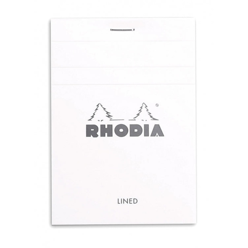 Rhodia No. 12 Passport Notepad - Ice White, Lined