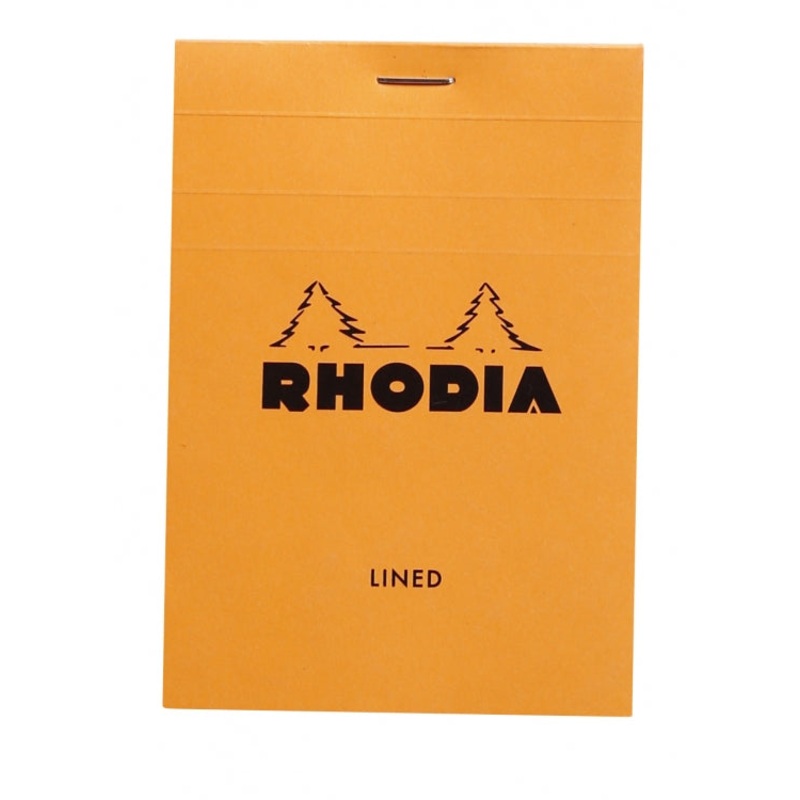 Rhodia No. 12 Passport Notepad - Orange, Lined