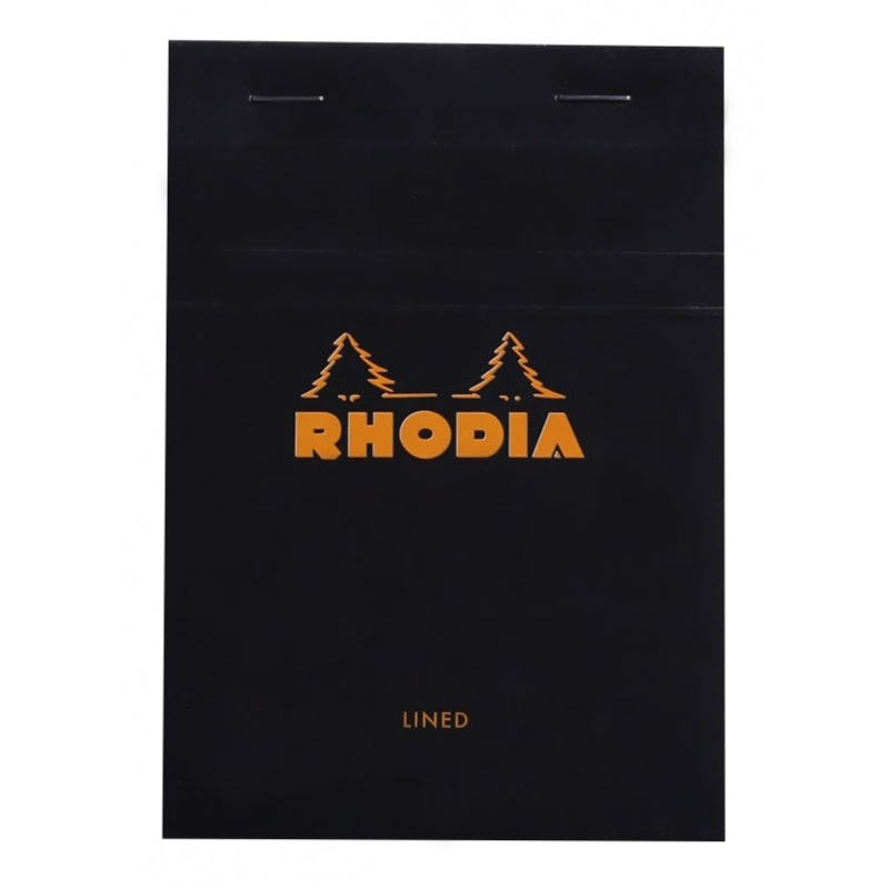 Rhodia No. 13 A6 Notepad - Black, Lined