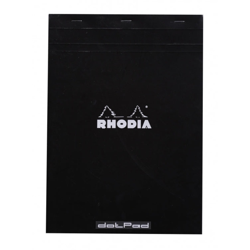 Rhodia No. 18 A4 Notepad - Black, Dot Grid