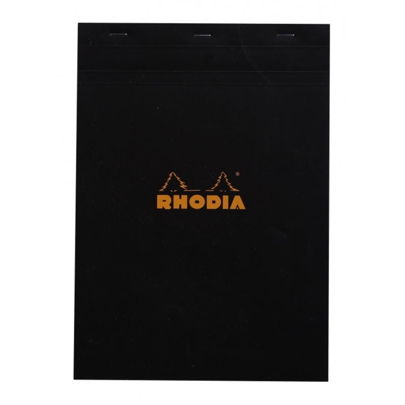 Rhodia No. 18 A4 Notepad - Black, Graph