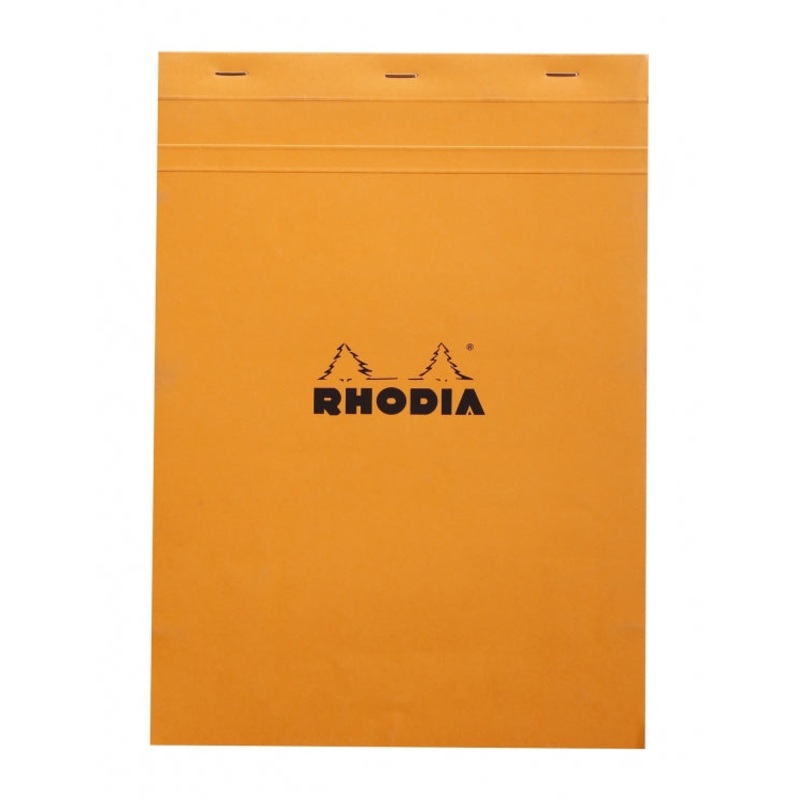 Rhodia No. 18 A4 Notepad - Orange, Graph