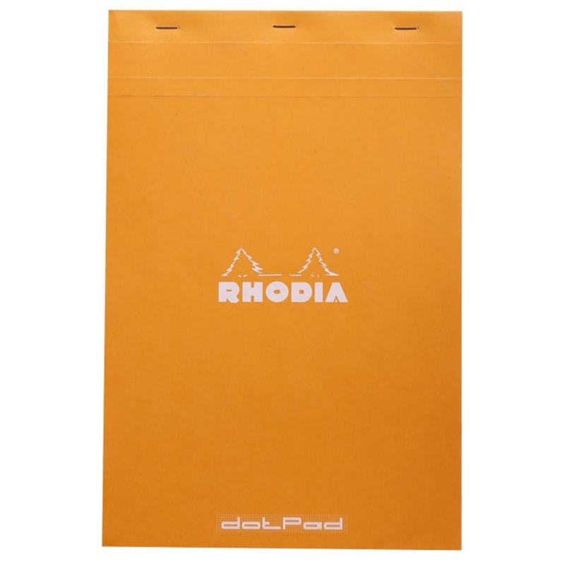 Rhodia No. 19 A4+ Notepad - Orange, Dot Grid