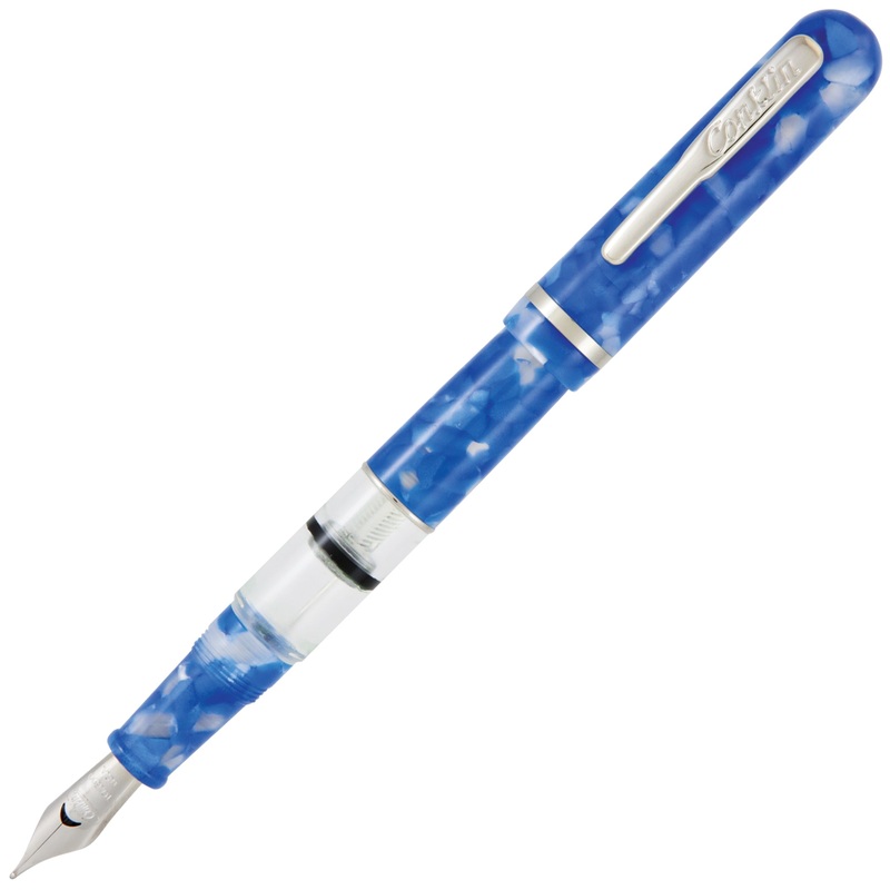 Conklin Heritage Word Gauge Blue Fountain Pen