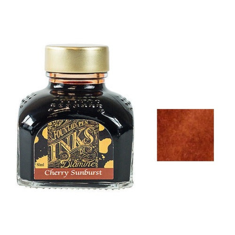 Diamine Bottled Ink 80ml Guitar Cherry Sunburst