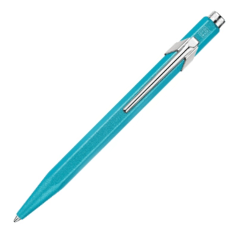 Caran d'Ache 849 Colormat-X Turquoise Ballpoint Pen