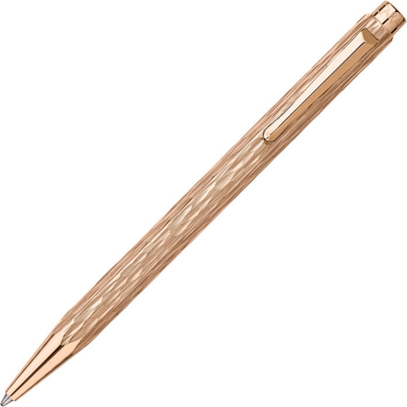 Caran d'Ache Ecridor Venetian Set Rose Gold Ballpoint Pen and Leather Case - Limited Edition