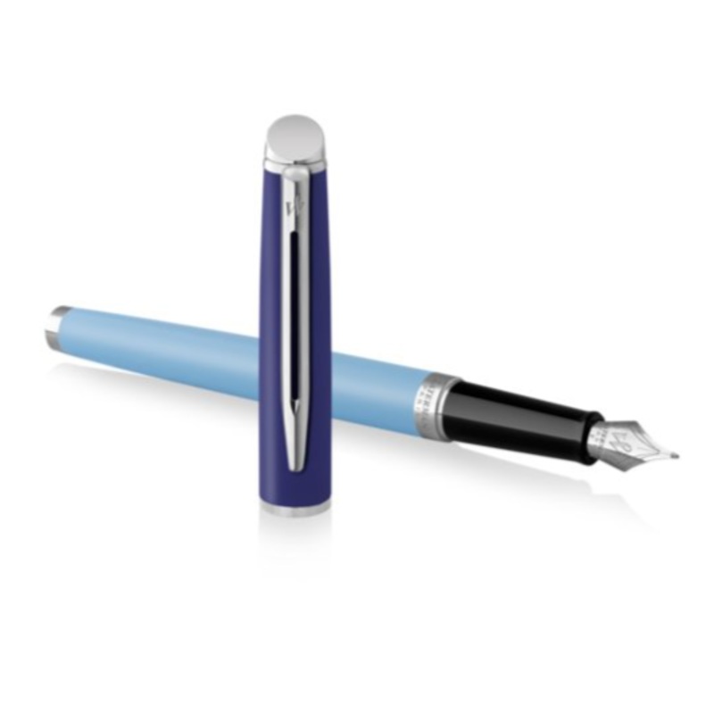 Waterman Hemisphere Light Blue Lacquer & Chrome Fountain Pen