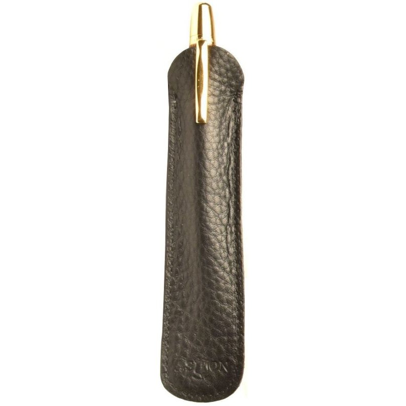 Aston Leather 1 Pen Slip Black