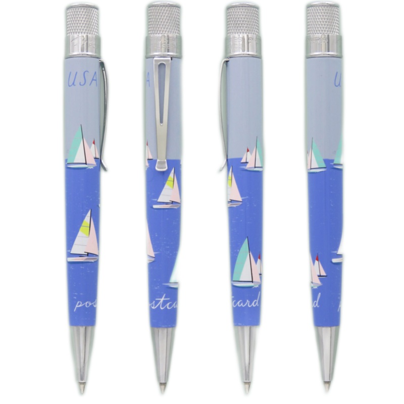 Retro 1951 Tornado U.S. Postal Service Sailboats 2023 Rollerball Pen